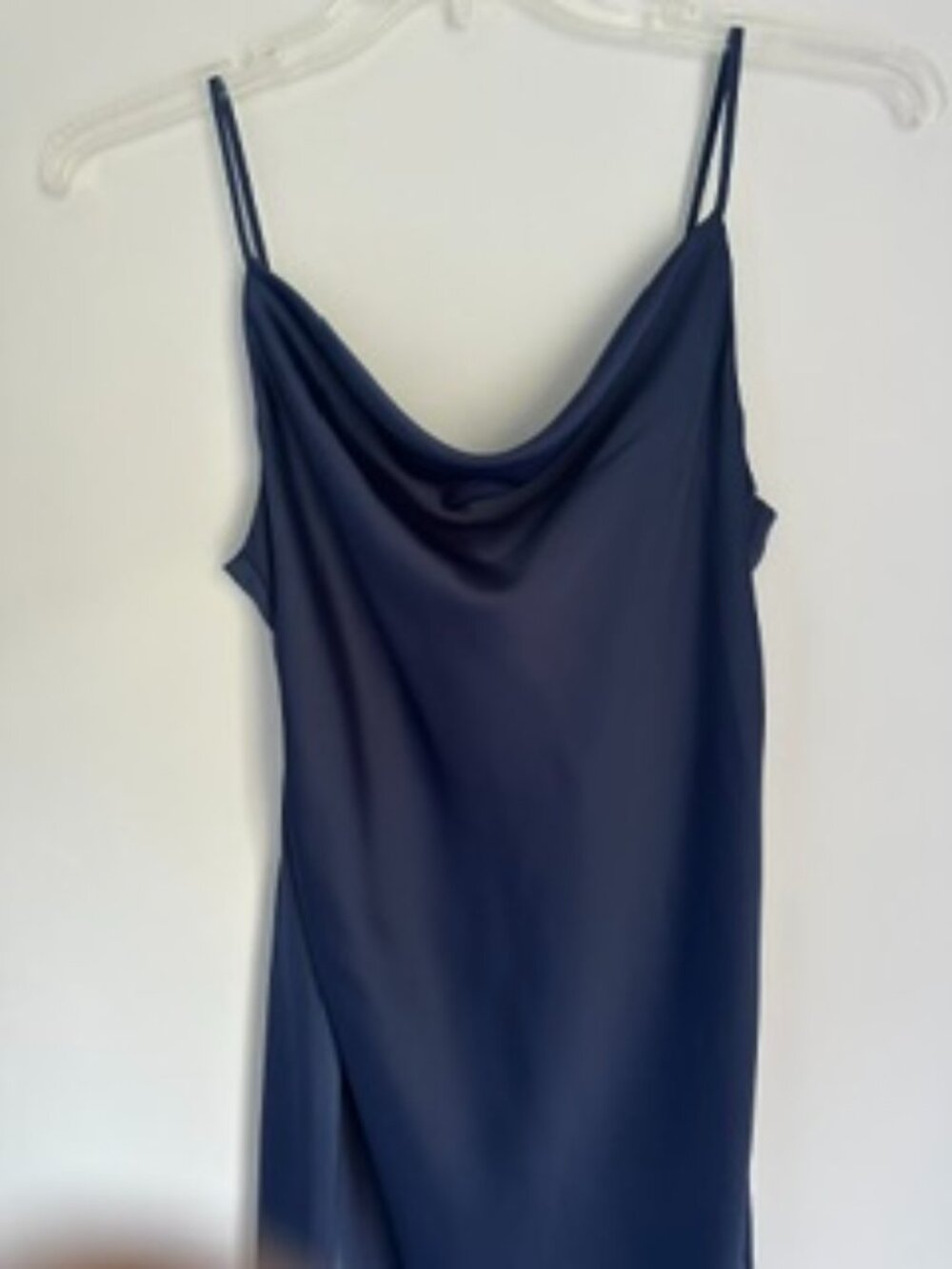 Effortless elegance blue slip dress
